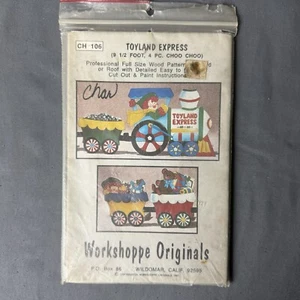 Workshoppe Originals Tole Art Wood Work Painting Pattern Toyland Express Train - Picture 1 of 4
