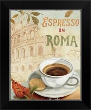 Cafe in Europe III Black Framed Wall Art Print, Coffee & Tea Home Decor