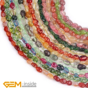 Potato 4x6-6x8mm Natural Gemstone Freeform Chips Beads For Jewellery Making 15" - Picture 1 of 181
