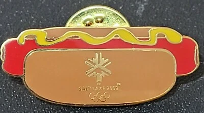 2002 Salt Lake Winter Olympic Pin Hot Dog with mustard - Image 1 of 4
