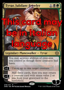 MTG TYVAR, JUBILANT BRAWLER EXC - TYVAR, LOTTATORE ESULTANTE 218 - ONE - MAGIC - Picture 1 of 1