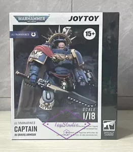 Joytoy x Warhammer 40k Ultramarines Captain in Gravis Armour 1/18 5" Figur - Bild 1 von 19
