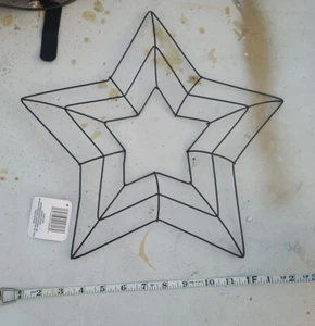 Star Wreath Forms 14" Frame Metal Floral Wire Craft LOT OF TWO Blank for Summer - Picture 1 of 2