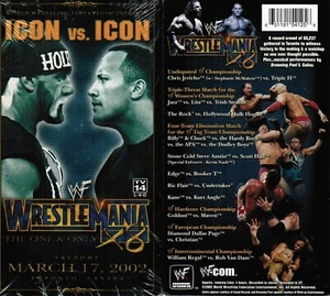 WWE WWF Wrestlemania 18 X8 XVIII 2002 Icon Vs Icon New Wrestling VHS Tape - Picture 1 of 1