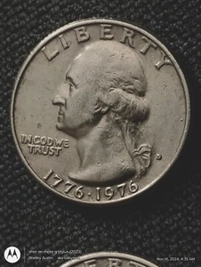 Bicentennial 1776-1976 US Quarter, Rare, Multiple Errors, Filled D Mint Mark - Picture 1 of 2