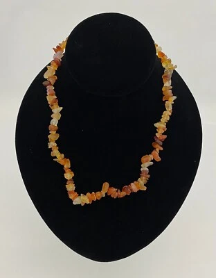 Stone Chip Necklace U CHOOSE size style & stone Amethyst Crystal Turquoise MORE - Image 1 of 4