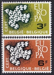 Belgium 1961 Yvert #1193/94 Europe CEPT MNH VF - Picture 1 of 1