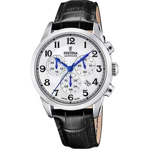 Festina Swiss CHRONOGRAPH Stainless Steel 41mm Quartz Wristwatch F20041-1 - Picture 1 of 2