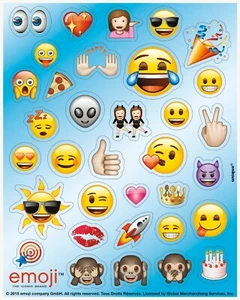 Pegatinas Emoji, Emoji Fiesta Emoji Cumpleaños, Favor Fiesta Cumpleaños Niños - Imagen 1 de 2