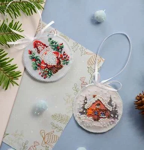 Abris Art Bead Embroidery Kit Decoration - Winter wizard - Picture 1 of 5