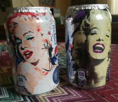 PEPSI LIGHT 2 LATTINE CAN LIMITED EDITION MARILYN MONROE 2012 50 ANNI MORTE - Image 1 of 4