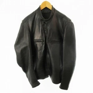 60S 70S Brooks Single Riders Leather Jacket Motorcycle Black M-L Equivalent Used - Picture 1 of 9