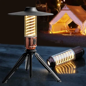 Wiederaufladbare Camping Laterne LED Zeltbeleuchtung helle Taschenlampe 3 Lichtmodi IP - Bild 1 von 6