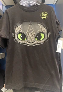 Epic Universe How To Train Your Dragon Toothless Glow Big Face Youth T-Shirt - Picture 1 of 1