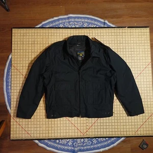 Giacca bomber vintage Spiewak pile dorato taglia 48 nero Thinsulate made in USA - Foto 1 di 8