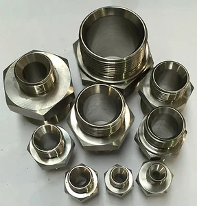BSPP MALE X BSPT MALE ADAPTORS STAINLESS STEEL 316 FITTINGS - 1/8" - 2" 3K RATED - Picture 1 of 12