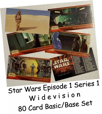 Star Wars Épisode 1 Fantôme Menace Séries 1 - 80 Carte Widevision Base / - Photo 1/4