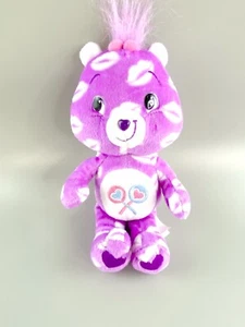 Beanes Care Bears 2007 púrpura estampado beso de San Valentín oso compartido peluche 8 - Imagen 1 de 12