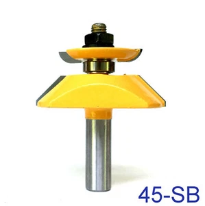 1 Stck. 1/2 Zoll SH 45 ° Schüttler erhöhte Platte mit Rückenschneider Router Bit S - Bild 1 von 12