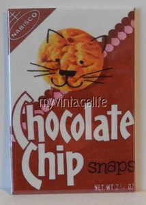 NABISCO CHOCOLATE CHIPS SNAPS GALLETAS NO COMIDA 2"" x 3"" IMÁN Nevera GALLETA Arte - Imagen 1 de 1