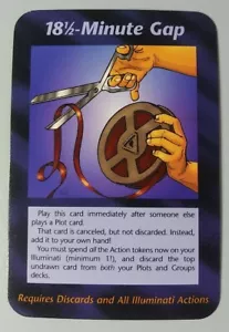 Illuminati New World Order INWO 18 1/2 Minute Gap Card One With Everything - Bild 1 von 2