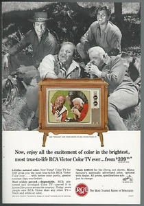 1964 RCA TV advertisement BONANZA TV show Landon Blocker Green Roberts, print ad - Picture 1 of 3
