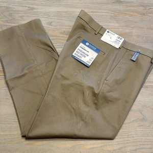 NEW Haggar Premium No Iron Khaki Pants Mens 38x30 Classic Fit Flat Front $70 - Picture 1 of 17