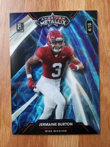 2023 Wild Card American Metallix Jermaine Burton Rookie Blue 4/10 #WMG-JB - Bild 1 von 2