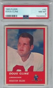 Fleer 1963 - #42 - Doug Kline - Engrasadores - PSA 8 - 0937 - Imagen 1 de 2