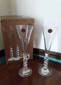 Cristal d'Arques Hecho en Francia Millennium Y2K Flauta Champagne 2000 Copas  - Imagen 1 de 5