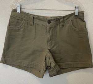 Pantalones Cortos De Colección Patagonia Stand Up Para Mujer 8 Verde Lona Parche Bolsillo Escalada Caminata - Imagen 1 de 7