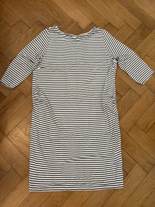 Kleid XL 44 44 46 Gestreift Umstandskleid Schwangerschaft Dehnbar Lang Stretch - Bild 1 von 6