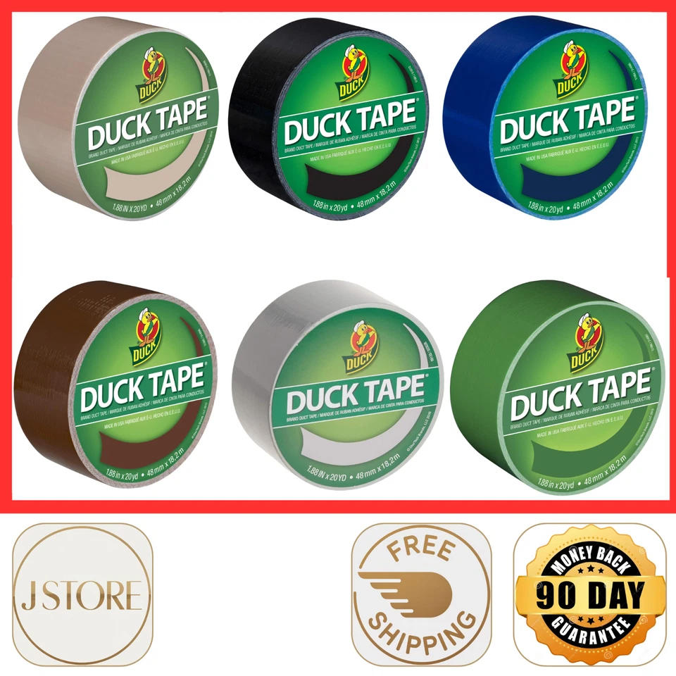 Duck Brand клейкая лента 1,88 «x 20 ярдов рулон однотонный - Изображение 1 из 4