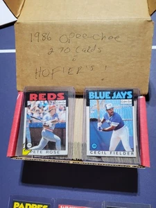 1986 O-PEE-CHEE BASEBALL CARD LOT (270) NM; MANY HOF'ERS! - Picture 1 of 9