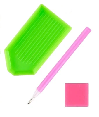 5D Diamond Painting Tools Kits Set Pen + Wax-Gel + Tray - Image 1 of 4