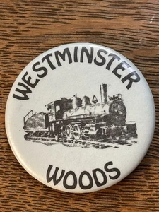 Vintage Westminster Woods Camp Zug Pinback Button Sonoma County Kalifornien - Bild 1 von 6
