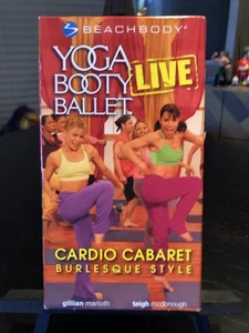 Yoga Booty Ballet Live Cardio Cabaret Burlesque (VHS 2005) Beachbody Work Out NM - Picture 1 of 5