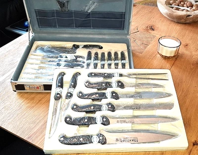 #333C - Küchenmesserset  24 Tlg.  -Maybach Solingen - Im  Alukoffer - hochwertig - Bild 1 von 4