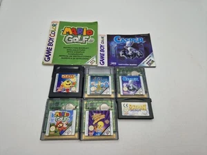 Nintendo Gameboy Color Game Bundle x6 - Casper, Mario Golf, Pacman, Atlantis - Picture 1 of 7