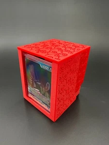 Deckbox magnetico modello frutta diavolo fiamma TCG pezzo unico rosso blu asso ver - Foto 1 di 5