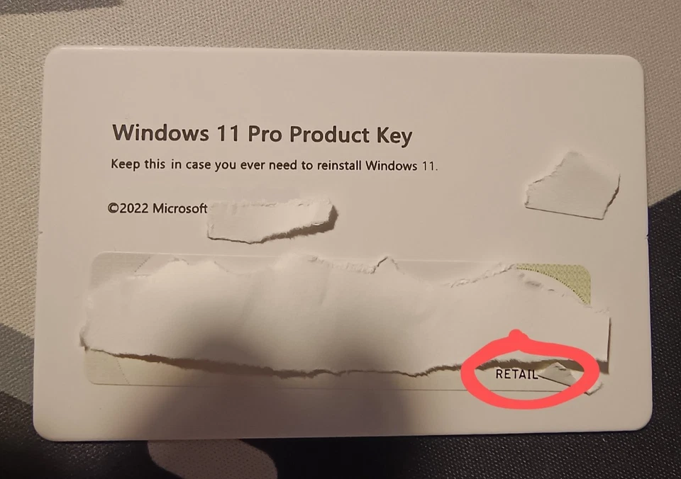 Windows 11 Pro Retail ( Con Fattura ) - INVIO IMMEDIATO - Immagine 1 di 1