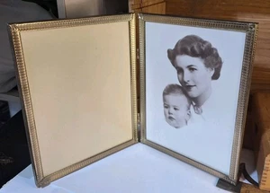 Vintage mid century double photo holder 8 x 10 - Picture 1 of 7