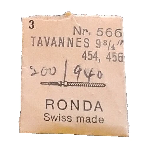 Cyma Tavannes 454 456 Cuerda Vástago Reloj Parte #566 9 3/4 200/940 Foto 1 de 1