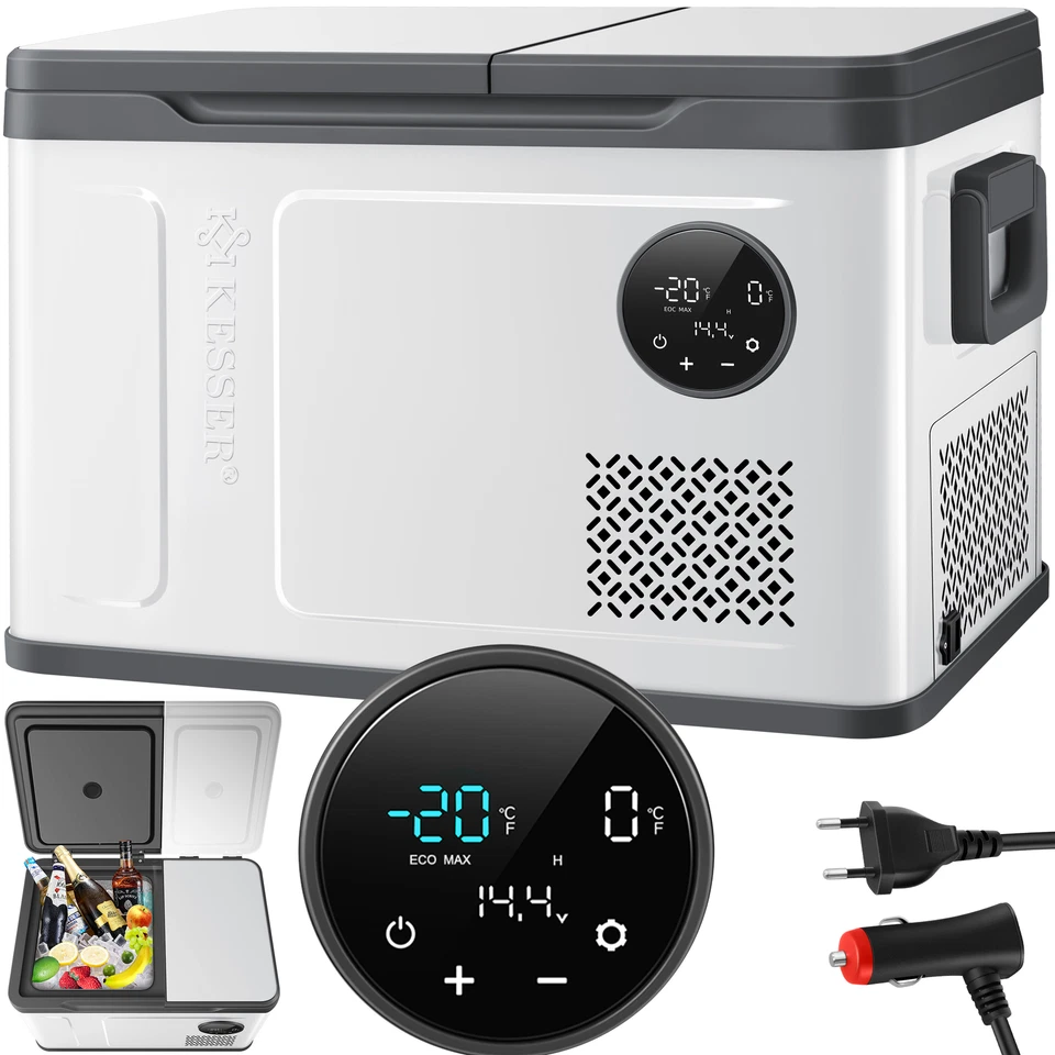 KESSER® Kompressor Kühlbox 49L Tragbare Gefrierbox Auto Kühlschrank elektrisch