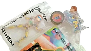 McDonalds 2003 Spy Kids 3D Lot Game Over Juni Figure Cycle Toys Comic Glasses - Picture 1 of 5