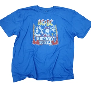 AC/DC T Shirts- HIGHWAY TO HELL -Unisex Adult Music Tees-size 2XL Only NEW - Picture 1 of 7