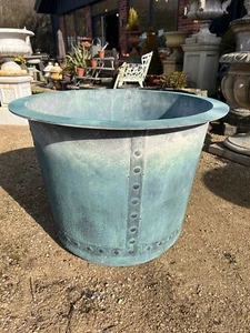 Large Copper look planters - Metal Garden Planters - Picture 1 of 15