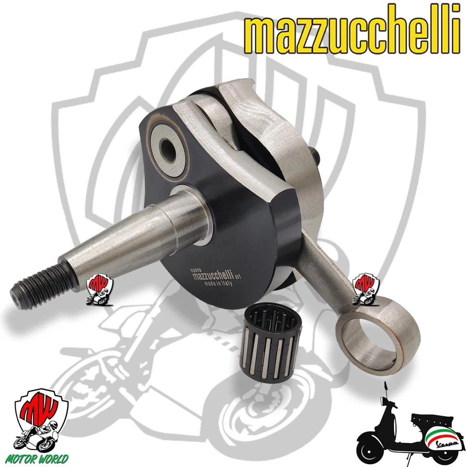 ALBERO MOTORE MAZZUCCHELLI ANTICIPATO AMT160 VESPA ET3 125 PRIMAVERA CONO 19
