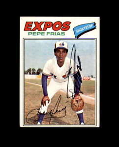 Pepe Frias Signed 1977 Topps Montreal Expos Autograph