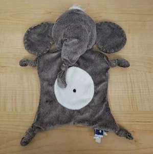 Manhattan Toy brauner Elefant Plüsch Lovey Sicherheitsdecke creme genähte Ohren - Bild 1 von 10